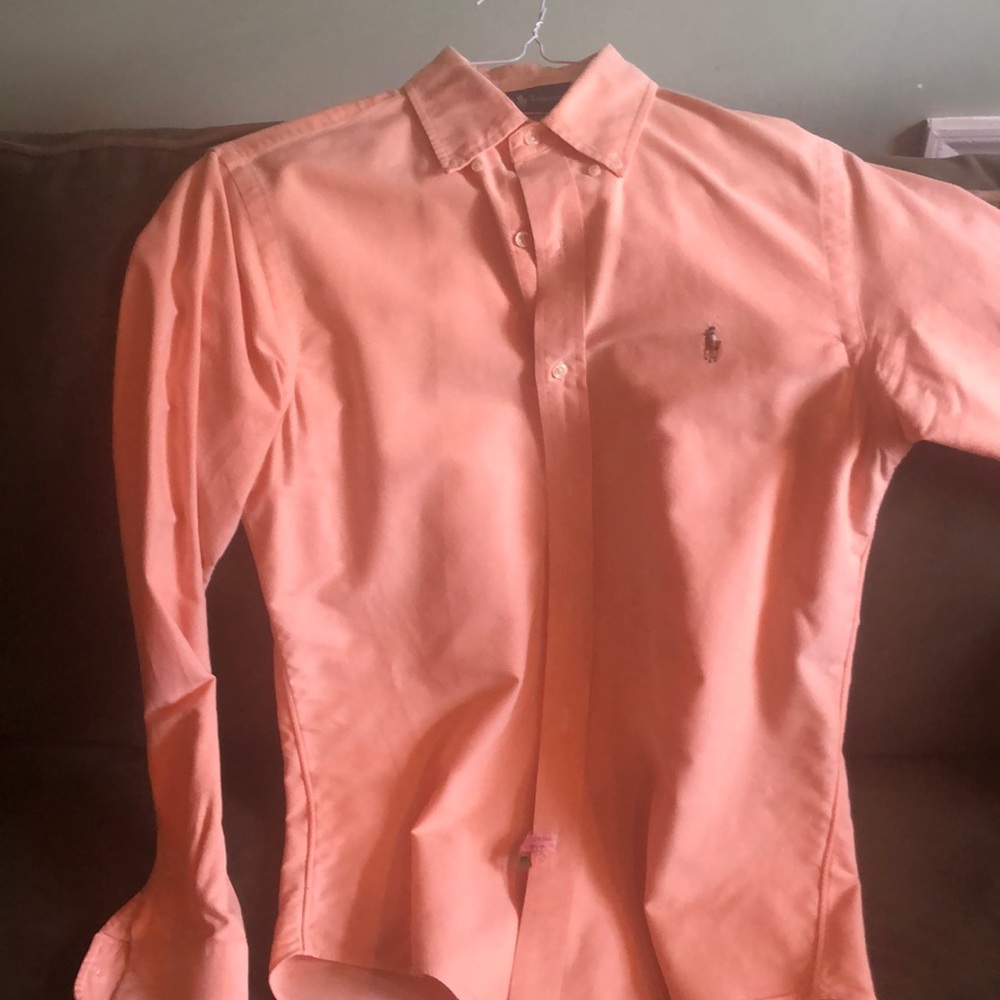 Ralph Lauren Casual Orange Button Down